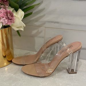 CAPE ROBBIN Brand New. Clear Heel.